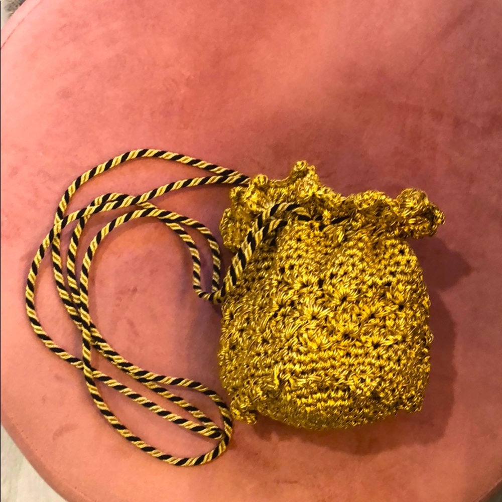Hand crocheted evening bag